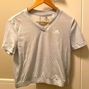 NWT Baby blue Adidas t shirt size XS